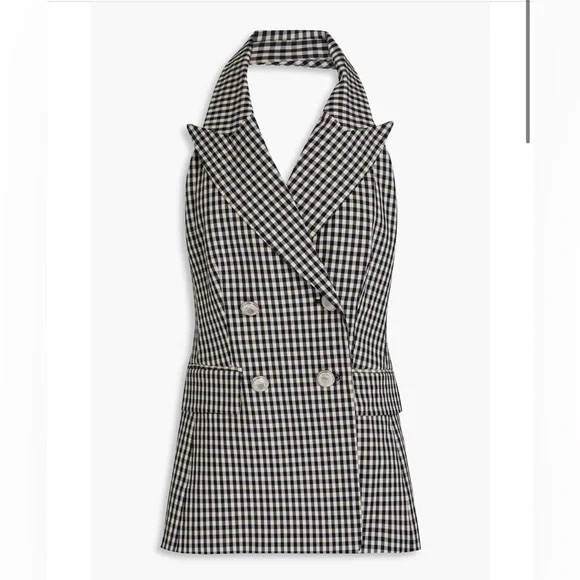 VERONICA BEARD
Enfield Gingham Vest Top - Picture 5 of 8